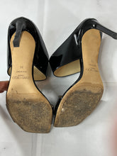 Load image into Gallery viewer, Jimmy Choo Black Patent Leather Slides Size 36
