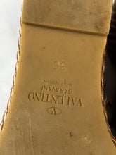 Load image into Gallery viewer, Valentino Camel Platform Rockstud Wedge Sandals Size 36
