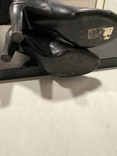 Load image into Gallery viewer, Chanel 14K Black Pearly Tall Boots CC Captoe
