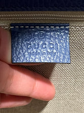 Load image into Gallery viewer, Gucci Pebbled Leather Blue Flap Crossbody Bag
