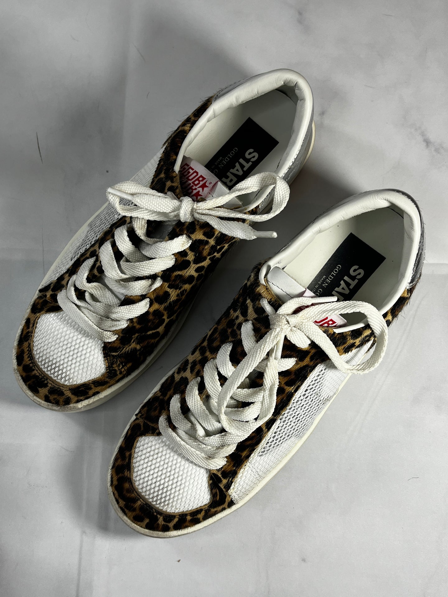 Golden Goose Stardan Leopard Low Top Sneakers