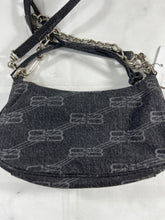 Load image into Gallery viewer, Balenciaga Le Cagole Black Denim Crossbody Bag
