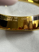 Load image into Gallery viewer, Hermes Marron Glace Gold Plated H Clic Clac Bangle
