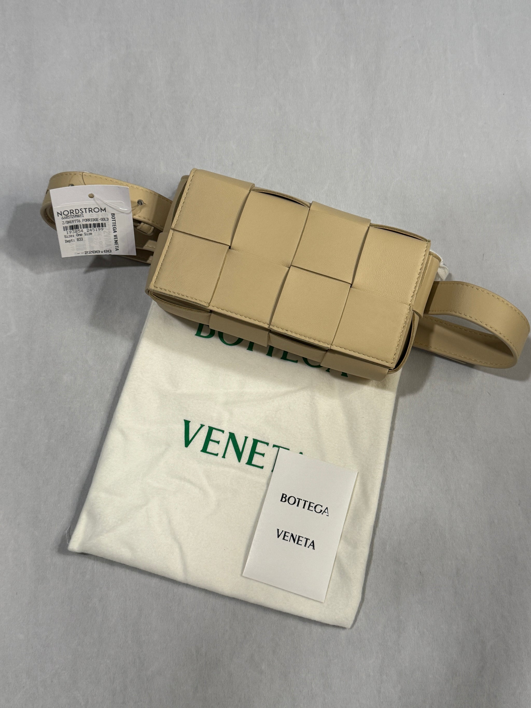Bottega Veneta Padded Small Cassette Porridge Belt Bag – The