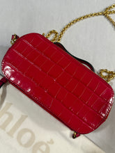 Load image into Gallery viewer, Chloe Small Croc Embossed Pink Vanity Crossbody

