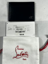 Load image into Gallery viewer, Louboutin Black Gun Metal Card Case

