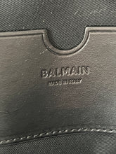 Load image into Gallery viewer, Balmain Navy Black Logo  Backpack
