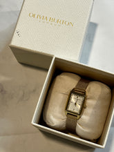 Load image into Gallery viewer, Olivia Burton London Rectangle Gold Mesh Watch
