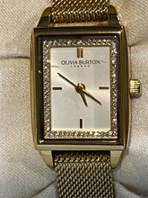 Load image into Gallery viewer, Olivia Burton London Rectangle Gold Mesh Watch
