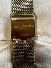 Load image into Gallery viewer, Olivia Burton London Rectangle Gold Mesh Watch
