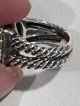Load image into Gallery viewer, David Yurman Citrine &amp; Diamond Sterling Silver Ring
