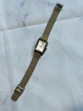 Load image into Gallery viewer, Olivia Burton London Rectangle Gold Mesh Watch
