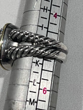 Load image into Gallery viewer, David Yurman Citrine &amp; Diamond Sterling Silver Ring

