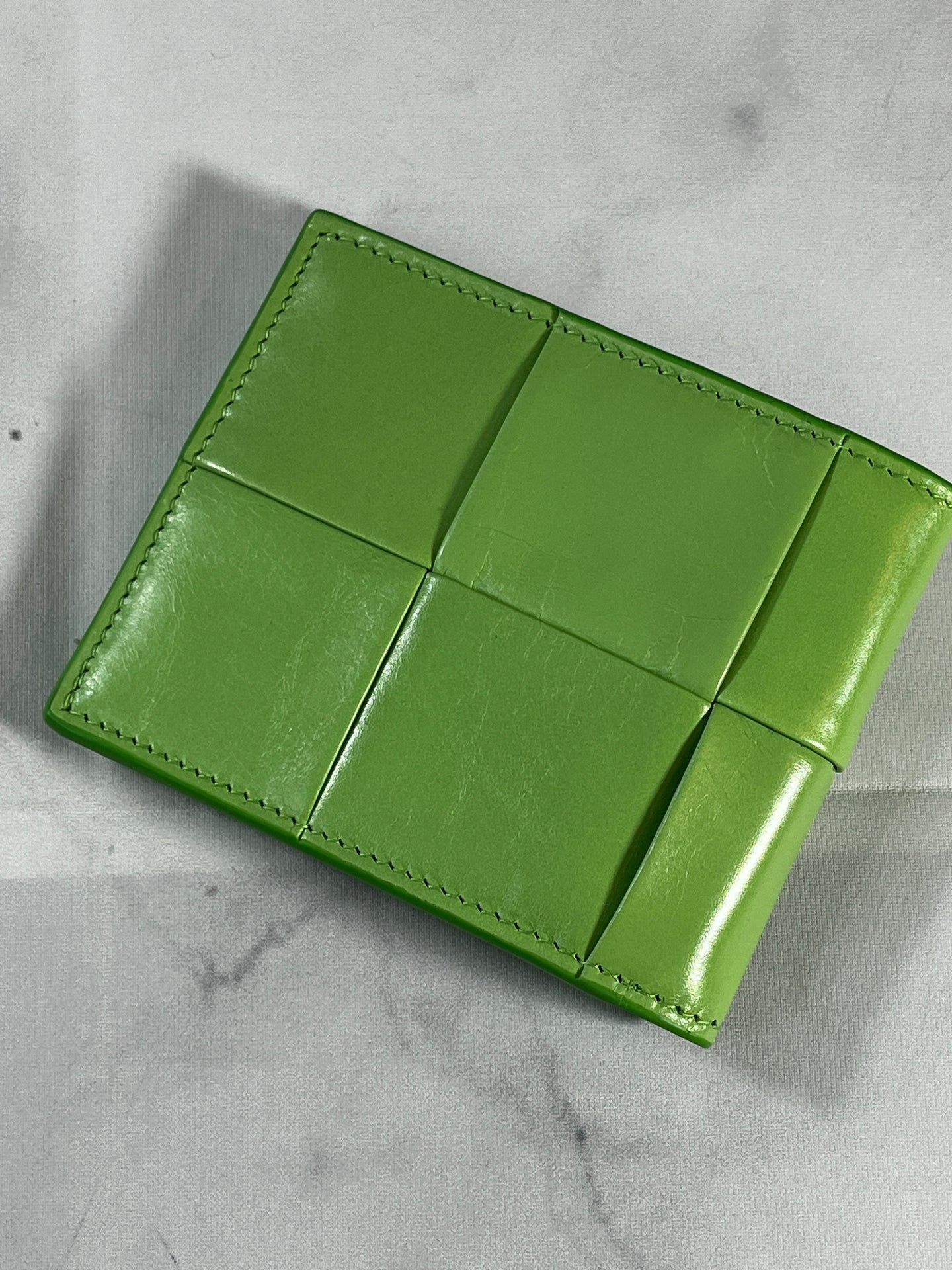 Bottega Veneta Pistachio Green Bifold Wallet