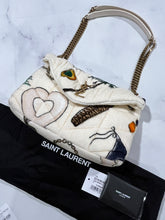 Load image into Gallery viewer, Saint Laurent YSL Ivory Terry Cloth Lou Lou Small Puffer
