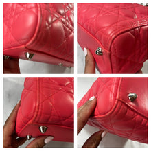 Load image into Gallery viewer, Dior Rose Pink Lambskin Large Lady Dior Bag
