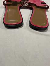 Load image into Gallery viewer, Hermes Lizard Pink Oran Slide Sandals
