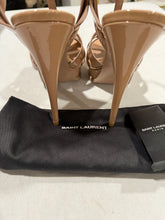 Load image into Gallery viewer, Saint Laurent YSL Nude Rose Patent  Leather Tribute Sandals

