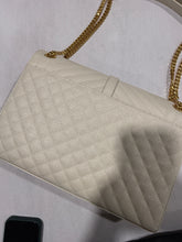 Load image into Gallery viewer, Saint Laurent YSL Large Envelope Cream Crossbody Shoulder bag
