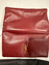 Load image into Gallery viewer, Saint Laurent YSL Burgundy Puffy Wallet
