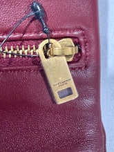 Load image into Gallery viewer, Saint Laurent YSL Burgundy Puffy Wallet
