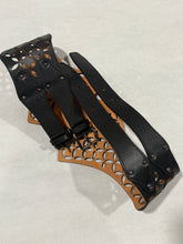 Load image into Gallery viewer, Alaia Lasercut Black Belt
