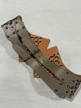 Load image into Gallery viewer, Alaia Lasercut Gray/Taupe Belt
