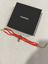 Load image into Gallery viewer, Chanel 24 Metiers D'Art Runway Red Orange 3 Row Choker Necklace
