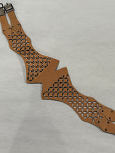 Load image into Gallery viewer, Alaia Lasercut Gray/Taupe Belt
