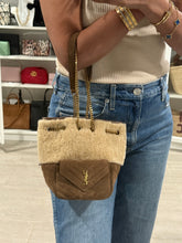 Load image into Gallery viewer, Saint Laurent YSL Shearling Suede Bucket Bag
