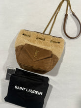 Load image into Gallery viewer, Saint Laurent YSL Shearling Suede Bucket Bag
