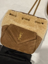 Load image into Gallery viewer, Saint Laurent YSL Shearling Suede Bucket Bag
