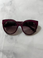Load image into Gallery viewer, Salvatore Ferragamo Purple Crystal Gancini Sunglasses
