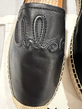 Load image into Gallery viewer, Chloe Black Leather Espadrilles
