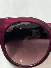 Load image into Gallery viewer, Salvatore Ferragamo Purple Crystal Gancini Sunglasses
