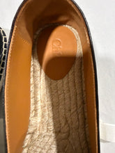 Load image into Gallery viewer, Chloe Black Leather Espadrilles
