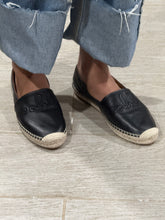 Load image into Gallery viewer, Chloe Black Leather Espadrilles
