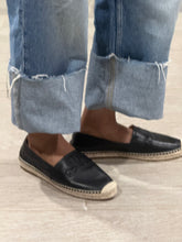 Load image into Gallery viewer, Chloe Black Leather Espadrilles
