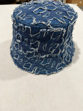 Load image into Gallery viewer, Christian Louboutin Denim Fringe Bucket Hat
