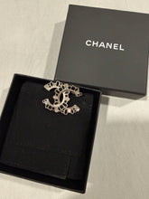 Load image into Gallery viewer, Chanel 16K CC Crystal  Gold Brooch
