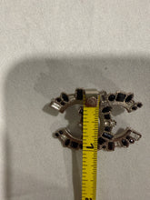 Load image into Gallery viewer, Chanel 16K CC Crystal  Gold Brooch
