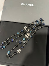 Load image into Gallery viewer, Chanel CC 2020 Black Navy Beaded Necklace
