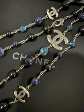 Load image into Gallery viewer, Chanel CC 2020 Black Navy Beaded Necklace
