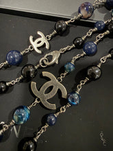 Load image into Gallery viewer, Chanel CC 2020 Black Navy Beaded Necklace
