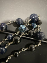 Load image into Gallery viewer, Chanel CC 2020 Black Navy Beaded Necklace
