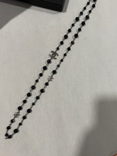 Load image into Gallery viewer, Chanel CC 2020 Black Navy Beaded Necklace
