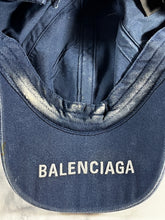 Load image into Gallery viewer, Balenciega Navy Blue Gay Pride Baseball Hat
