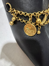 Load image into Gallery viewer, Chloe Black Leather Charms Mule Heels
