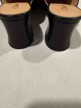 Load image into Gallery viewer, Chloe Black Leather Charms Mule Heels
