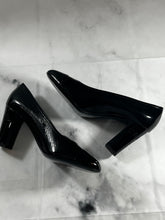 Load image into Gallery viewer, Chanel 19A Black Patent Leather Round Toe Pumps
